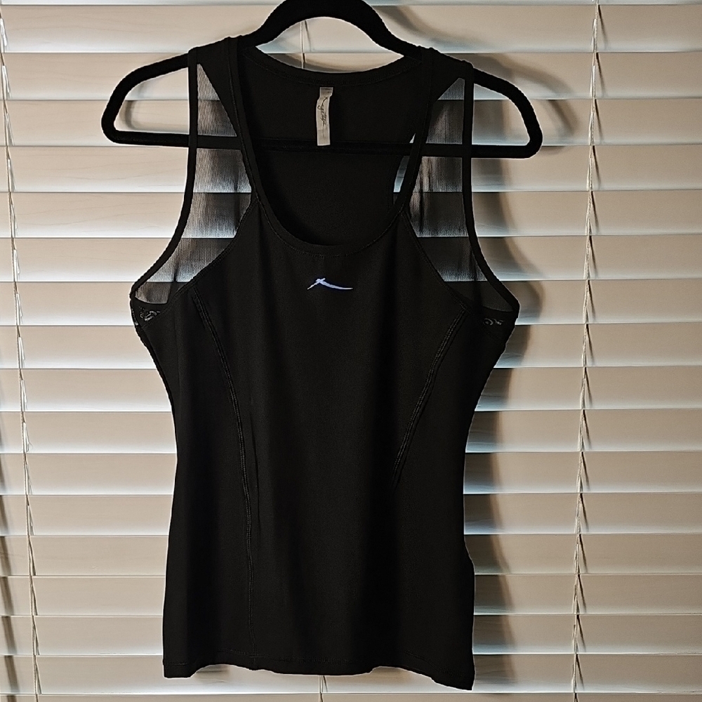 X By Gottex Athleticwear Tank Top Black Size Large